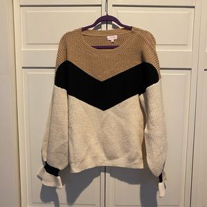 Color block sweater